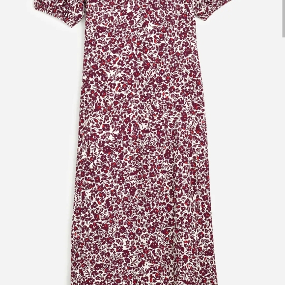 Floral Burgundy Dress NWT - Picture 2 of 9